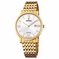 Orologio Festina Uomo Swiss Made in Acciaio placcato oro giallo F20020/1 - F20020/1
